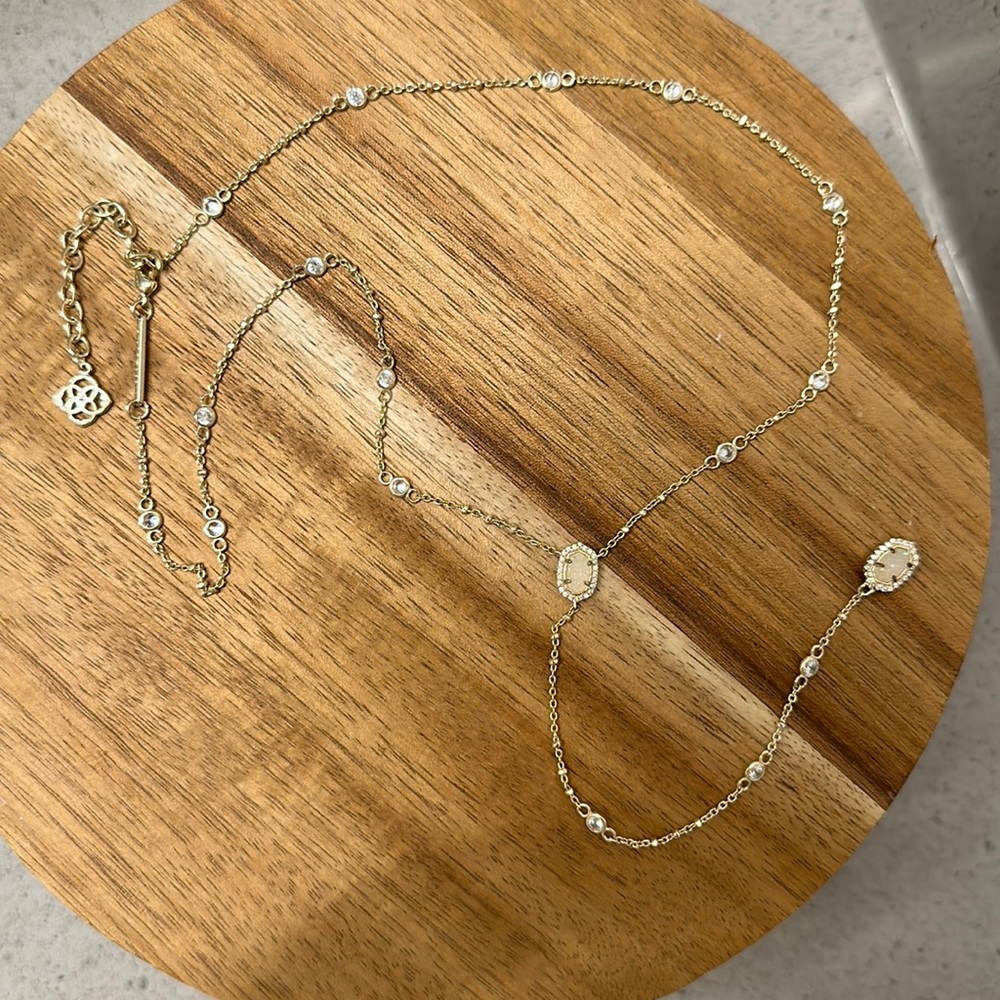 Gold Drop Kendra Scott Layering Necklace